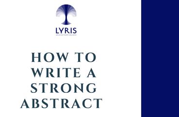 How to write a strong abstract 2nd edition